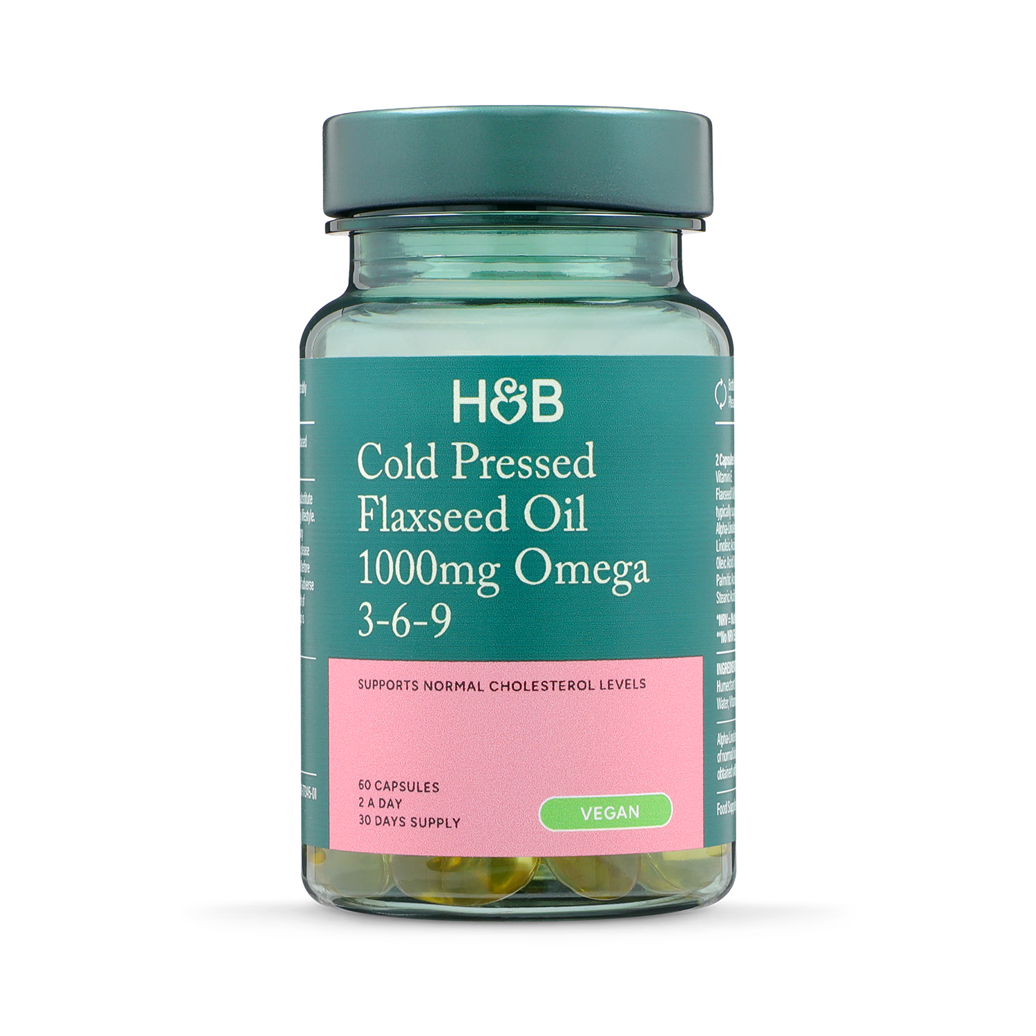 Holland & Barrett Flaxseed Oil Triple Omega 3-6-9 60 Capsules, UK version