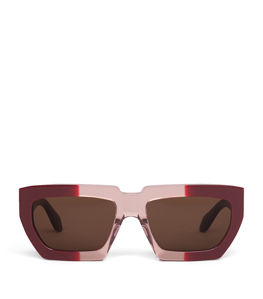 Alaïa melted rectangular acetate sunglasses, imported from the UK