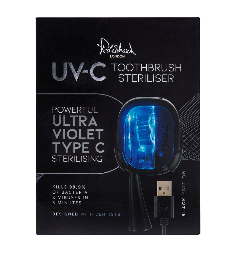 Polished London UV-C toothbrush head steriliser, imported from the UK