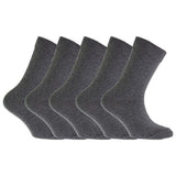 FLOSO Kids Plain School Socks (Pack Of 5) (9-12) GOODS Superdrug Grey  