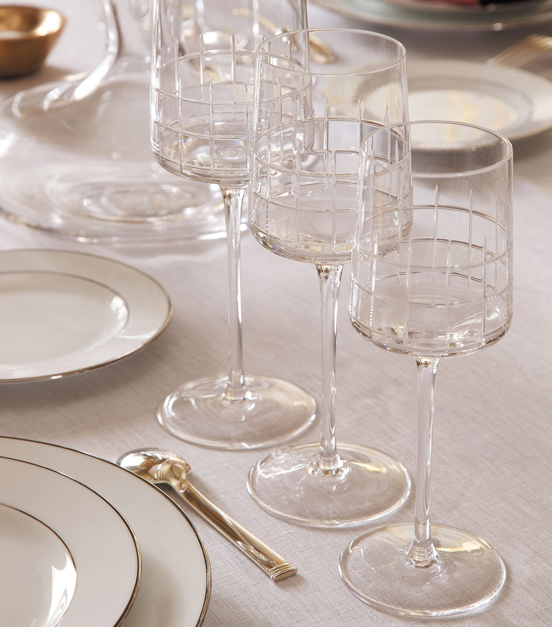 Christofle Graphik red wine glasses set of 2 190ml - British product