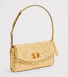 Valentino Garavani Metallic Vain Soft Shoulder Bag, imported from the UK