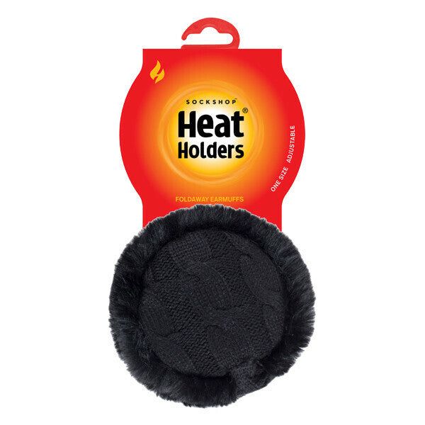 Heat Holders Ladies Knit Thermal Ear Muffs with Faux Fur GOODS Superdrug   