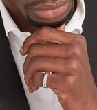 Bvlgari B.zero1 ring white gold diamond, imported from the UK