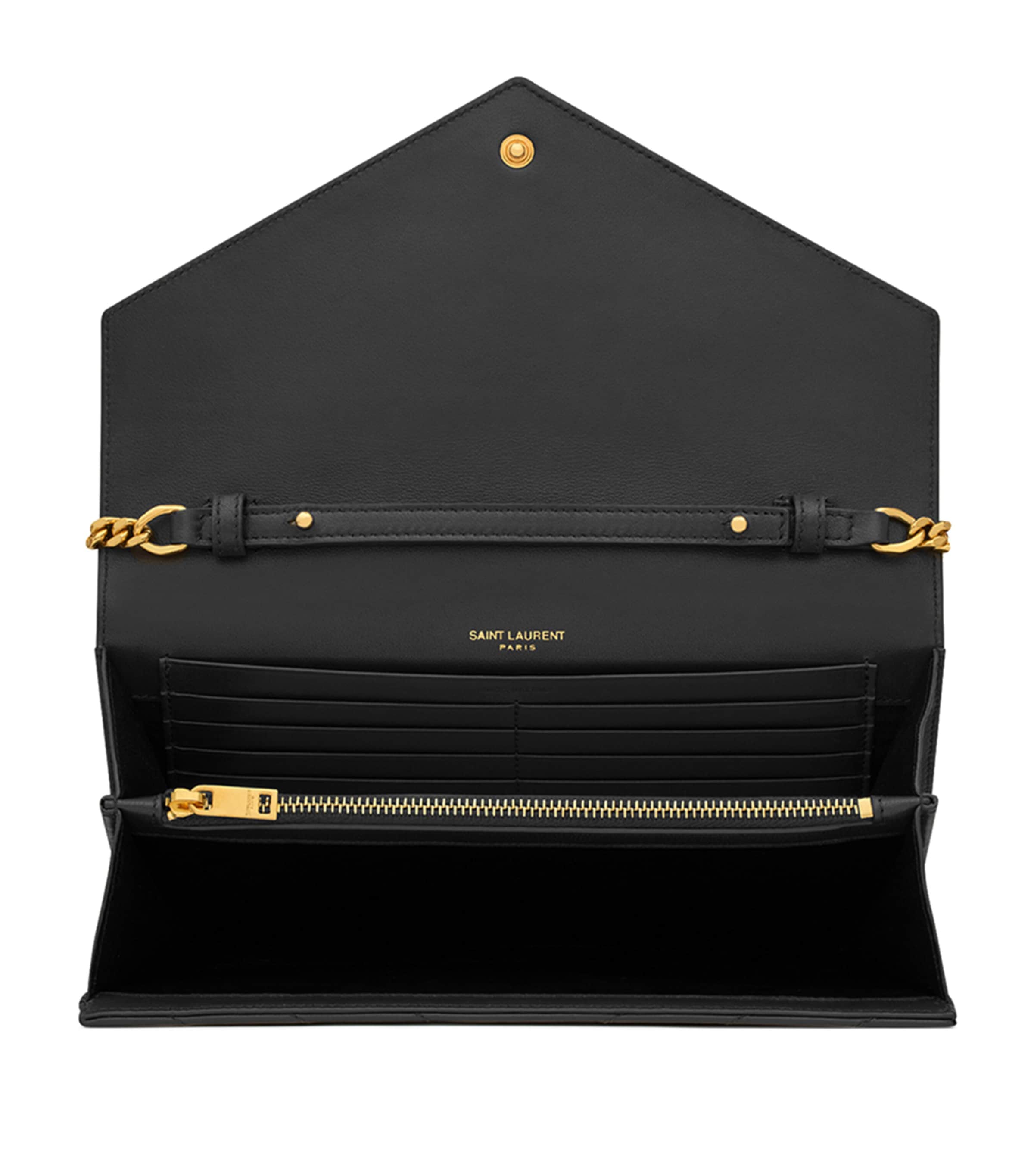 Saint Laurent Envelope wallet bag with YSL monogram - British product