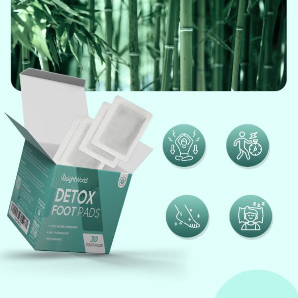 WeightWorld Detox Foot Pads with Vitamin C 30 Patches, imported from the UK