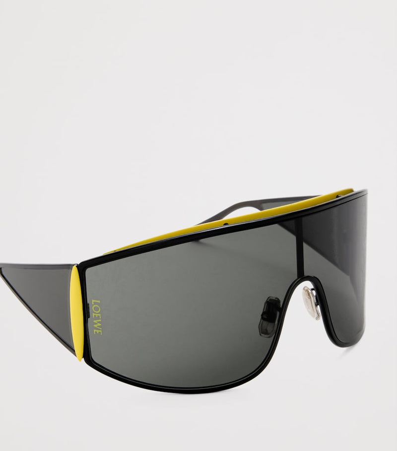 نظارات شمسية معدنية Speed Shield من LOEWE حماية 100% من الأشعة فوق البنفسجية - منتج بريطاني