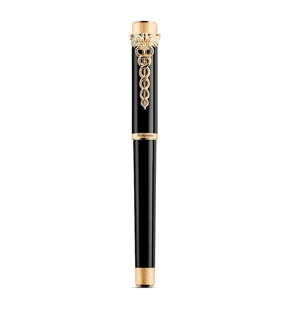 Montegrappa Zero Caduceus Füllfederhalter aus Harz, UK-Version
