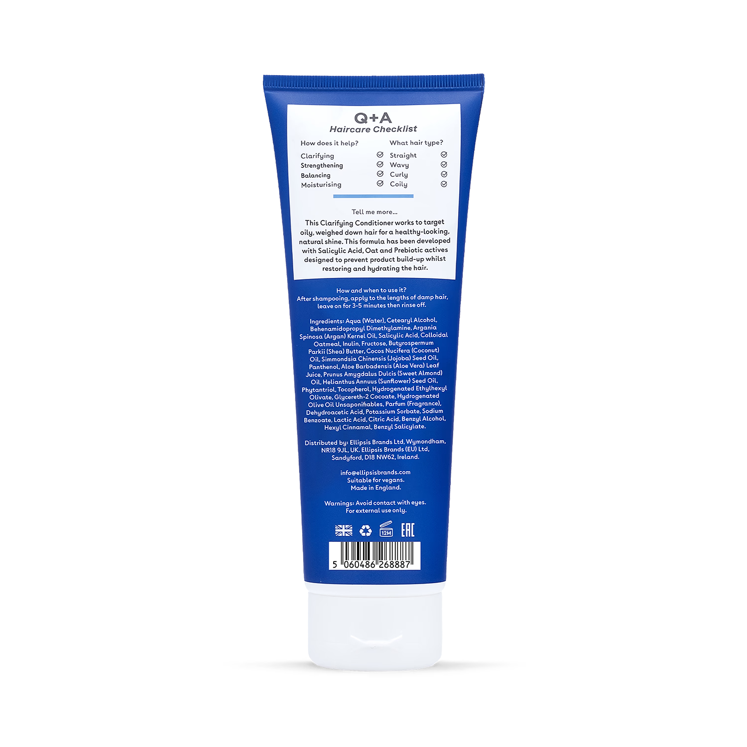 Q+A Clarifying Conditioner 250ml (British brand)