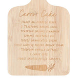 Something Different Carrot Cake Recipe Bamboo Cutting Board 25cm (British brand)
