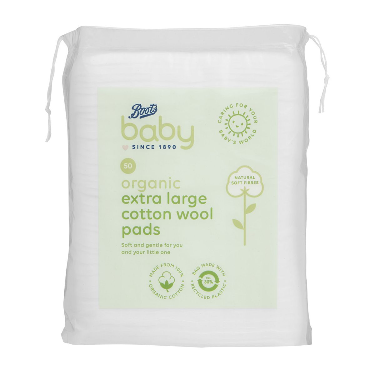 Boots Baby Organic Extra Large Cotton Pads 50's GOODS Boots   