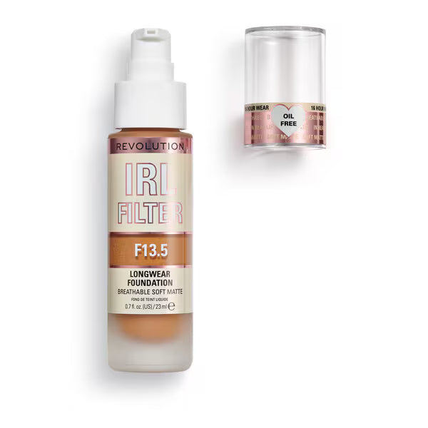 Revolution IRL Filter Foundation F13.5 bottle with matte finish (British brand)