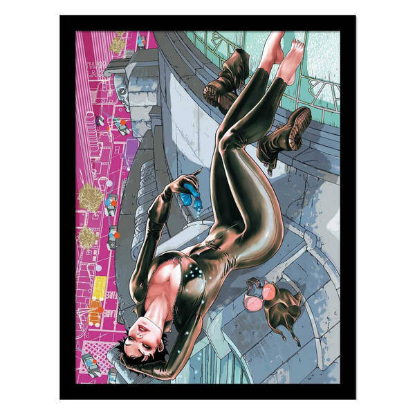 DC Comics Batman Catwoman comic cover print (British brand)