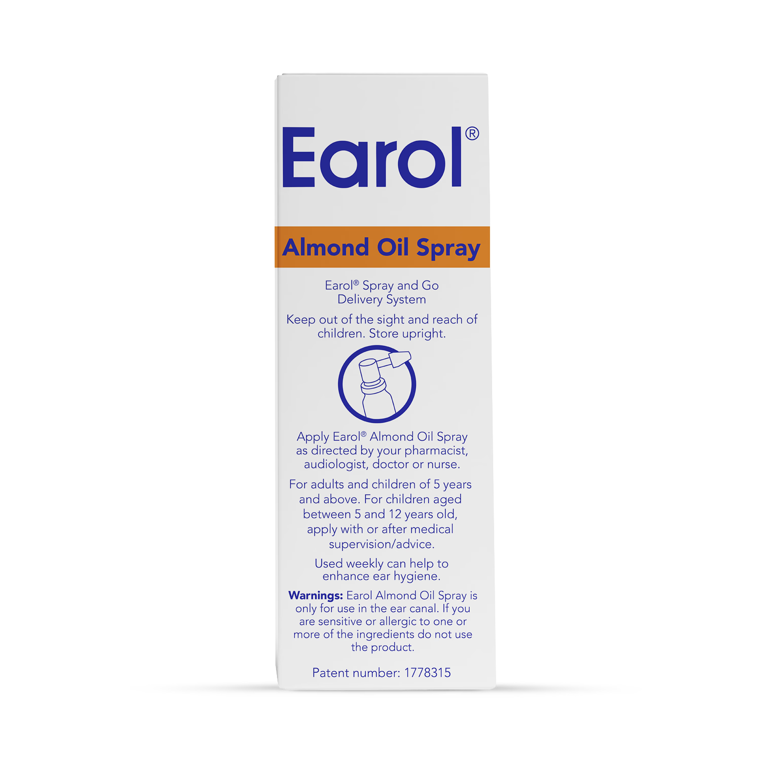 Earol Almond Oil Spray 10ml, UK version