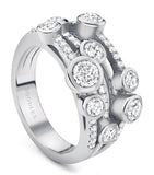 Boodles platinum diamond Waterfall ring (British brand)