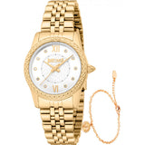 Just Cavalli gold watch and bracelet set Sublime Animalier - British product