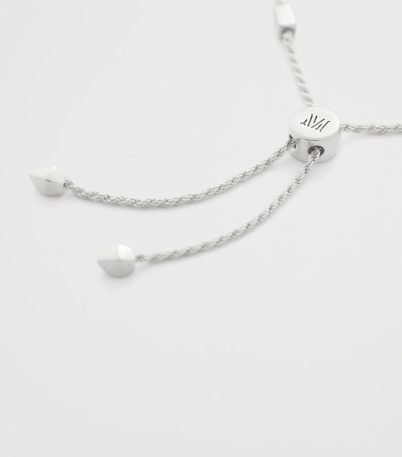 Monica Vinader Sterling Silver Corda friendship bracelet (British brand)