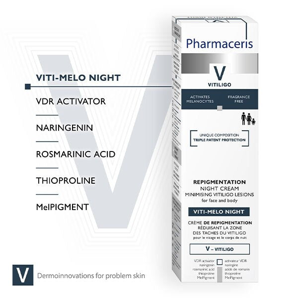 Pharmaceris V Viti Melo Repigmentation Night Cream Vitiligo GOODS Superdrug   