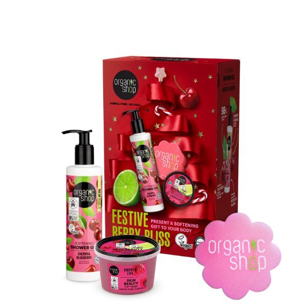 Organic Shop gift set Festive Berry Bliss 280/100ml (British brand)