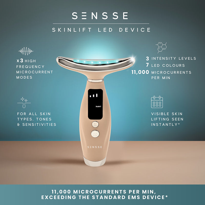 Sensse SkinLift LED face and neck toner device, UK version