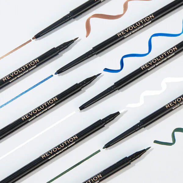 Revolution Felt and Kohl Eyeliner in Blue, imported from the UK
