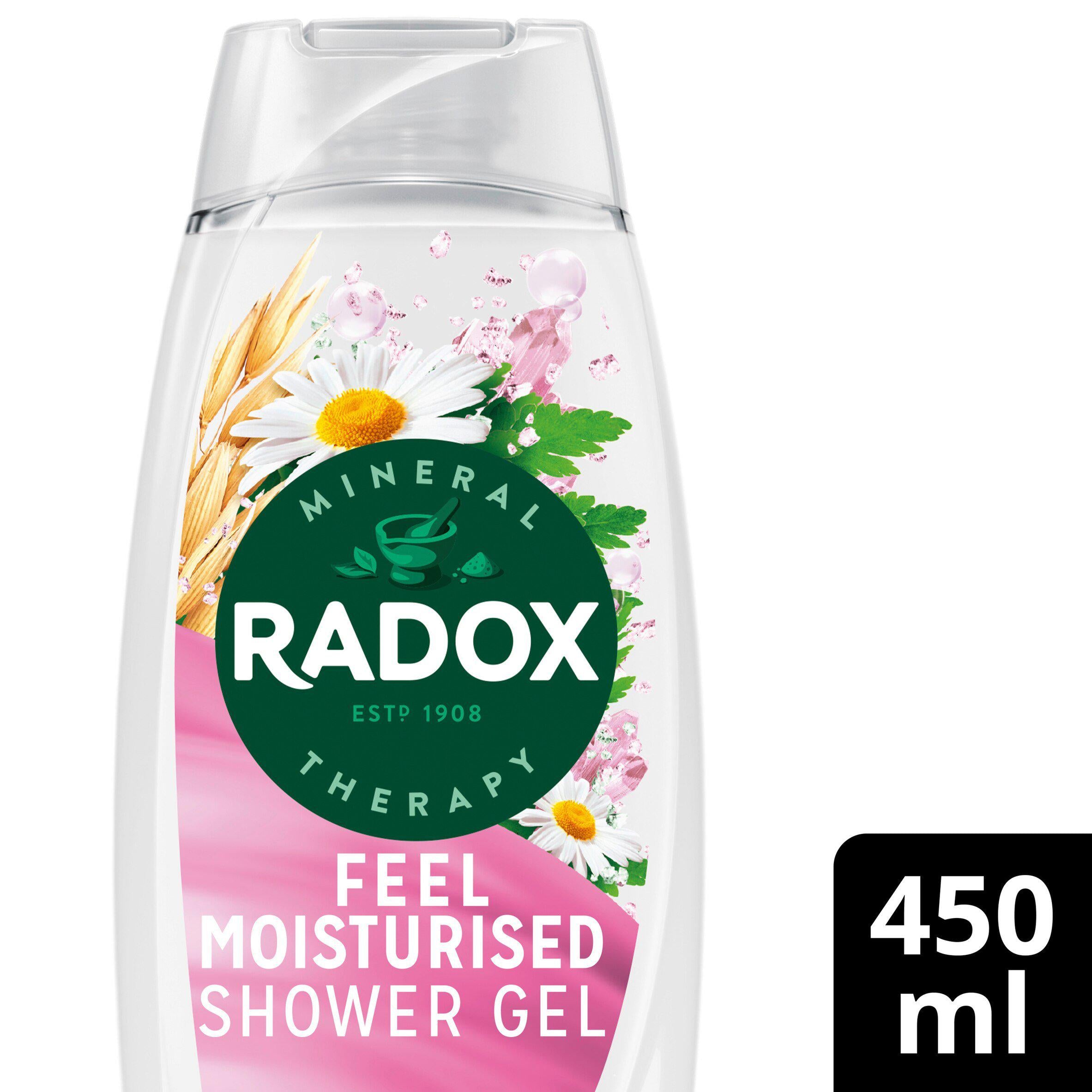 Radox Feel Moisturised Shower Gel Chamomile & Oat Body Wash 450ml Price Lock Sainsburys   