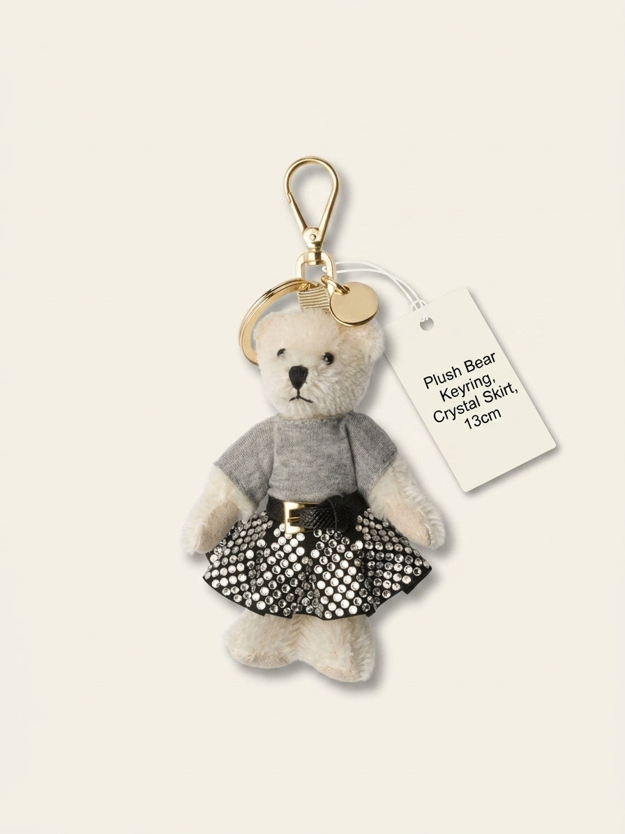 Prada teddy cotton mohair bag charm with snap hook (British brand)