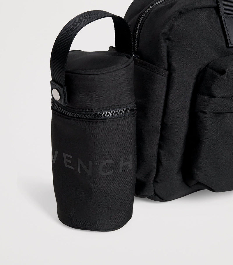 Givenchy kids canvas changing bag with embossed logo and accessories, 30x42x16cm, UK version