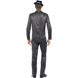 Smiffys gangster costume black pinstripe, imported from the UK