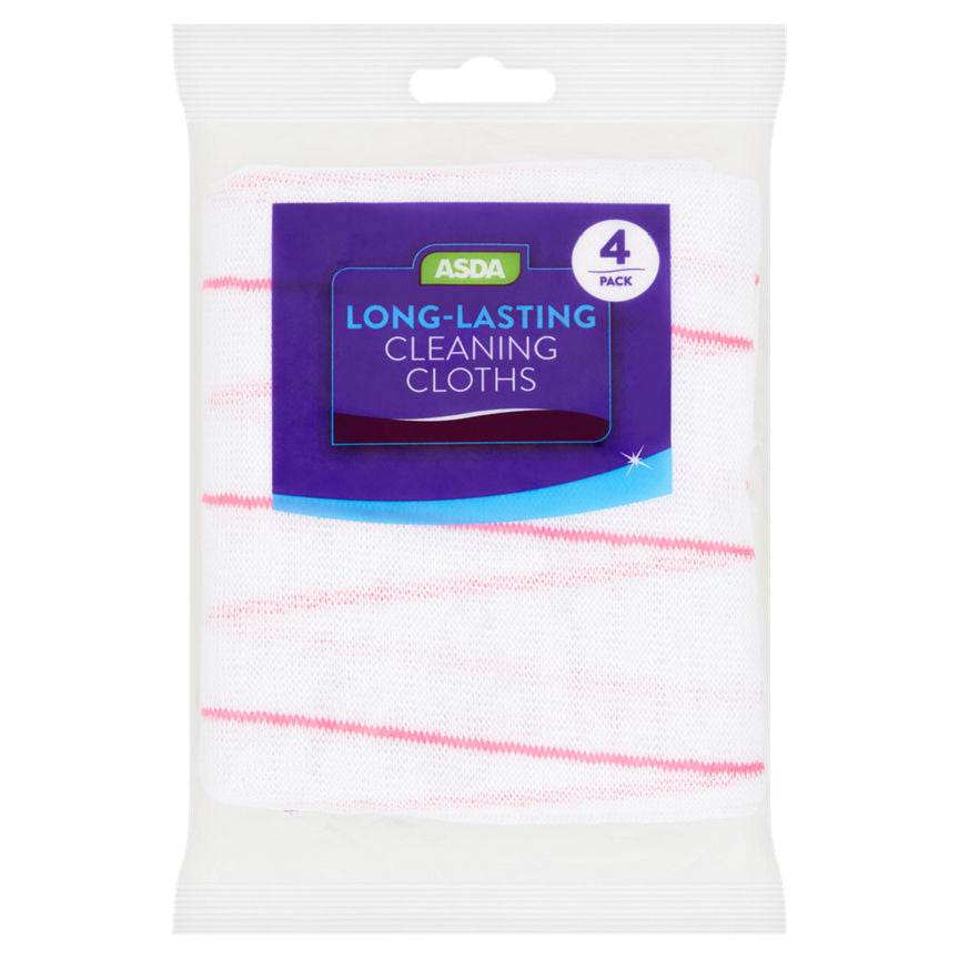 ASDA Long Lasting Cleaning Cloths Accessories & Cleaning ASDA   