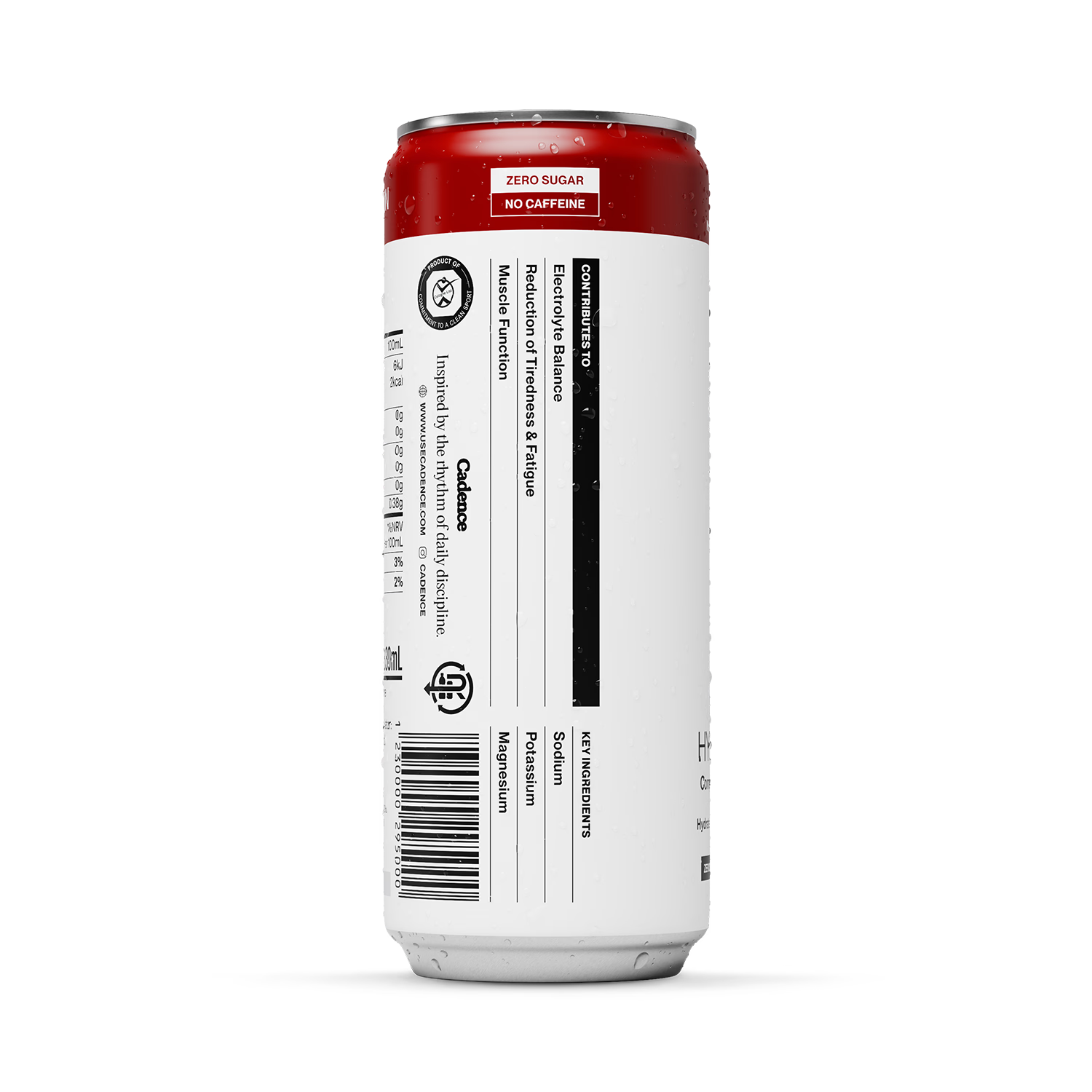 Cadence Core Hydration Sugar Free Cola 330ml, UK version