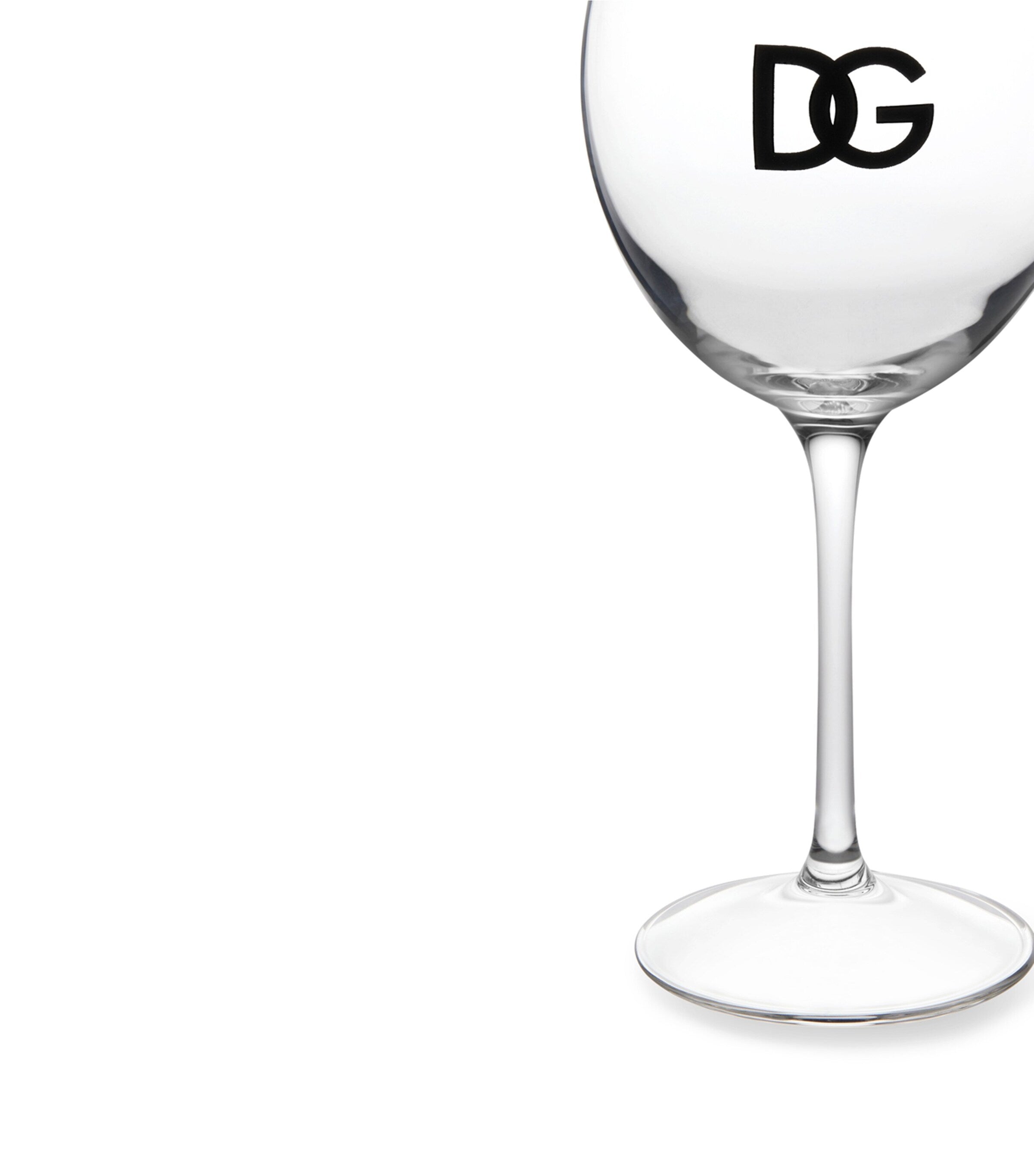 Dolce&Gabbana Casa set of two DG Millennials logo wine glasses - British product