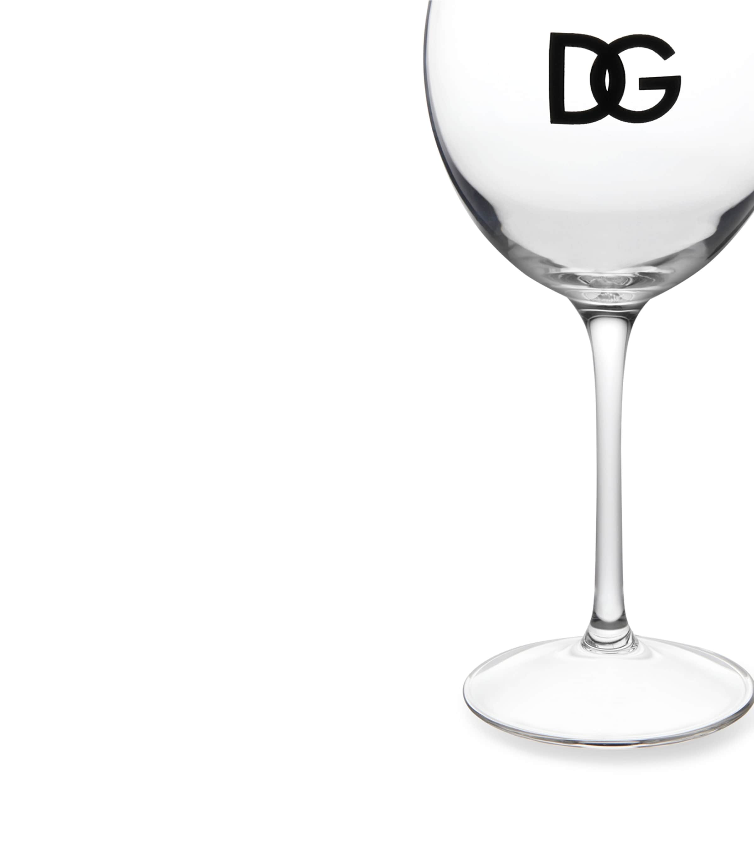 Dolce&Gabbana Casa set of two DG Millennials logo wine glasses - British product