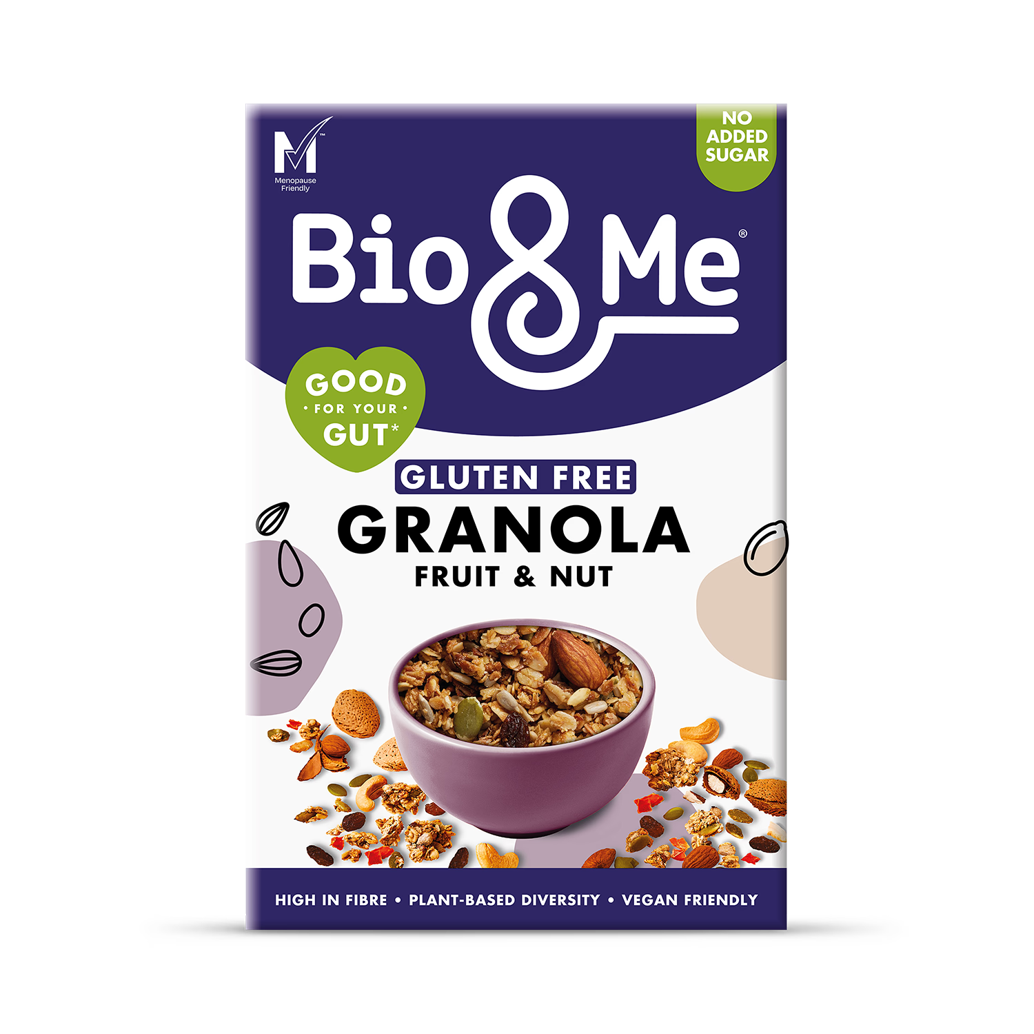 Bio & Me Fruit & Nut Gut-Loving Granola 350g (British brand)