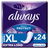 Always Dailies Extra Protect Panty Liners Long Plus x 24 feminine care Sainsburys   