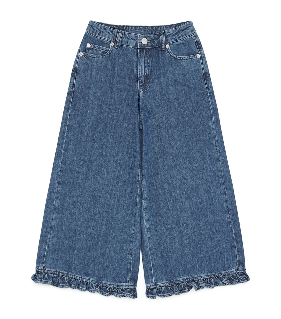 Emporio Armani Kids Ruffle-Hem Flared Jeans 4-14 Years - British product