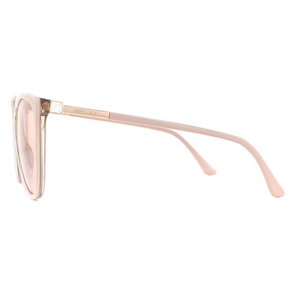 Jimmy Choo Lissa/S cat eye sunglasses nude glitter gold mirror (British brand)