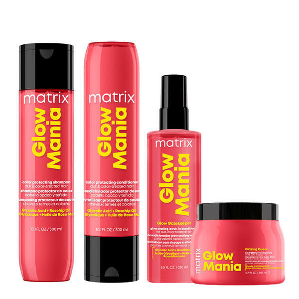 Matrix Glow Mania haircare set for color-treated hair (British brand)