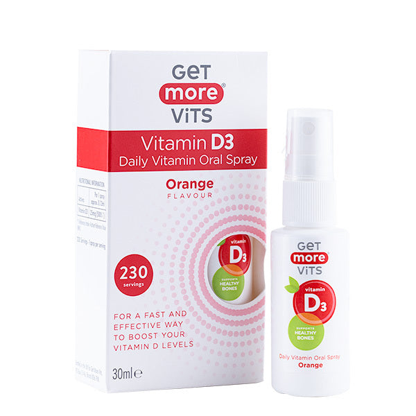 Get More Vits Vitamin D3 Oral Spray Orange Flavour GOODS Superdrug   