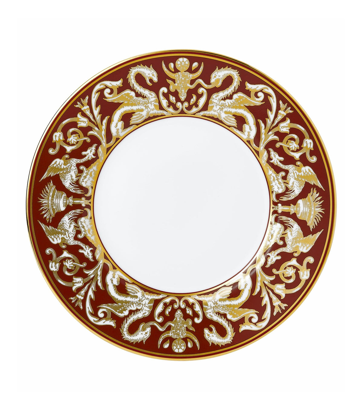 Wedgwood Renaissance Red Florentine plate 23cm (British brand)