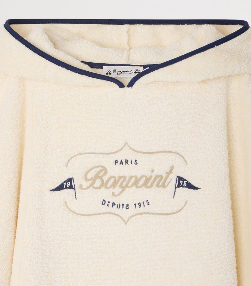 Bonpoint cotton logo towel poncho 4-8 years - British product
