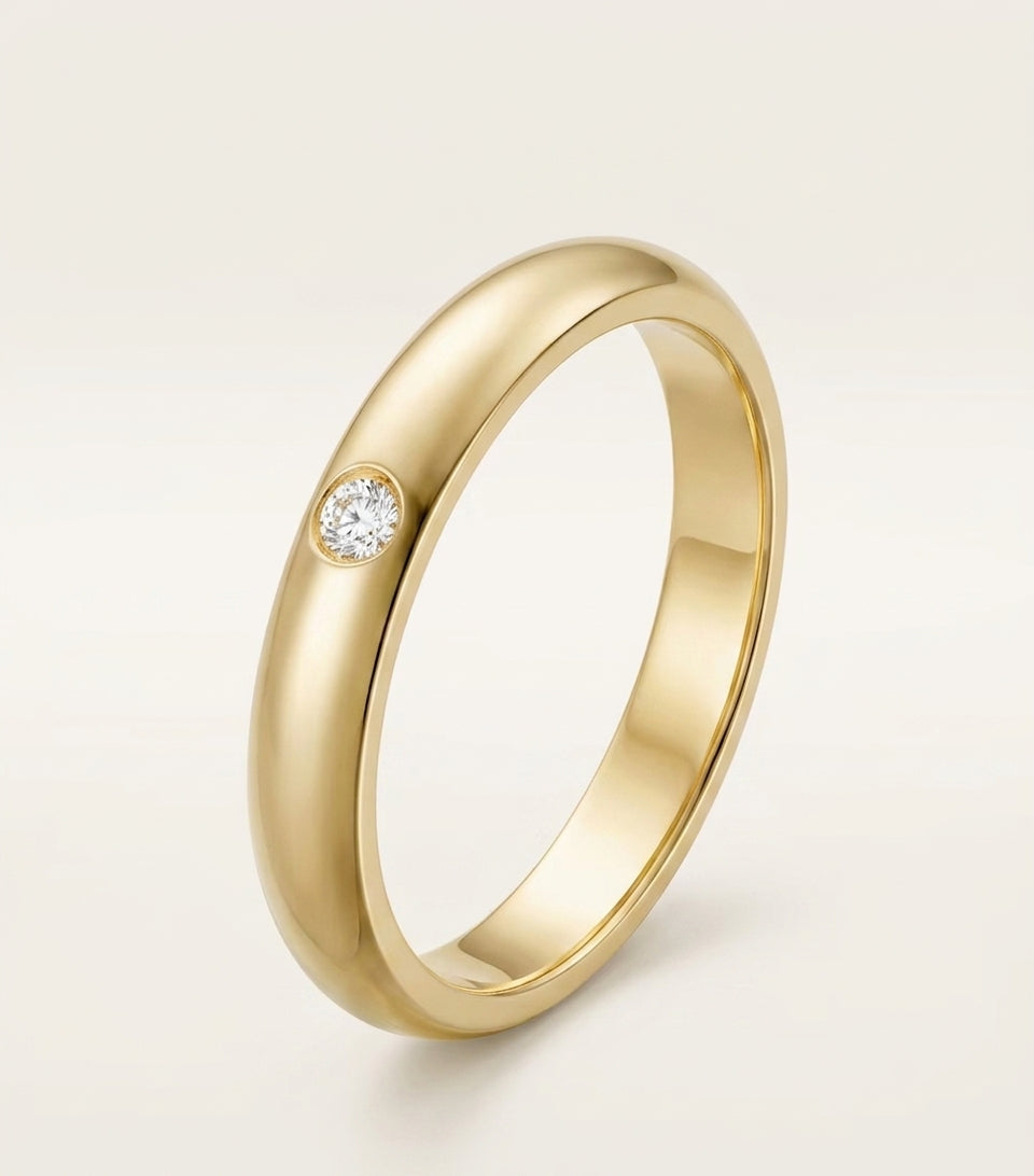 Cartier C de Cartier curved wedding ring 3mm width - British product