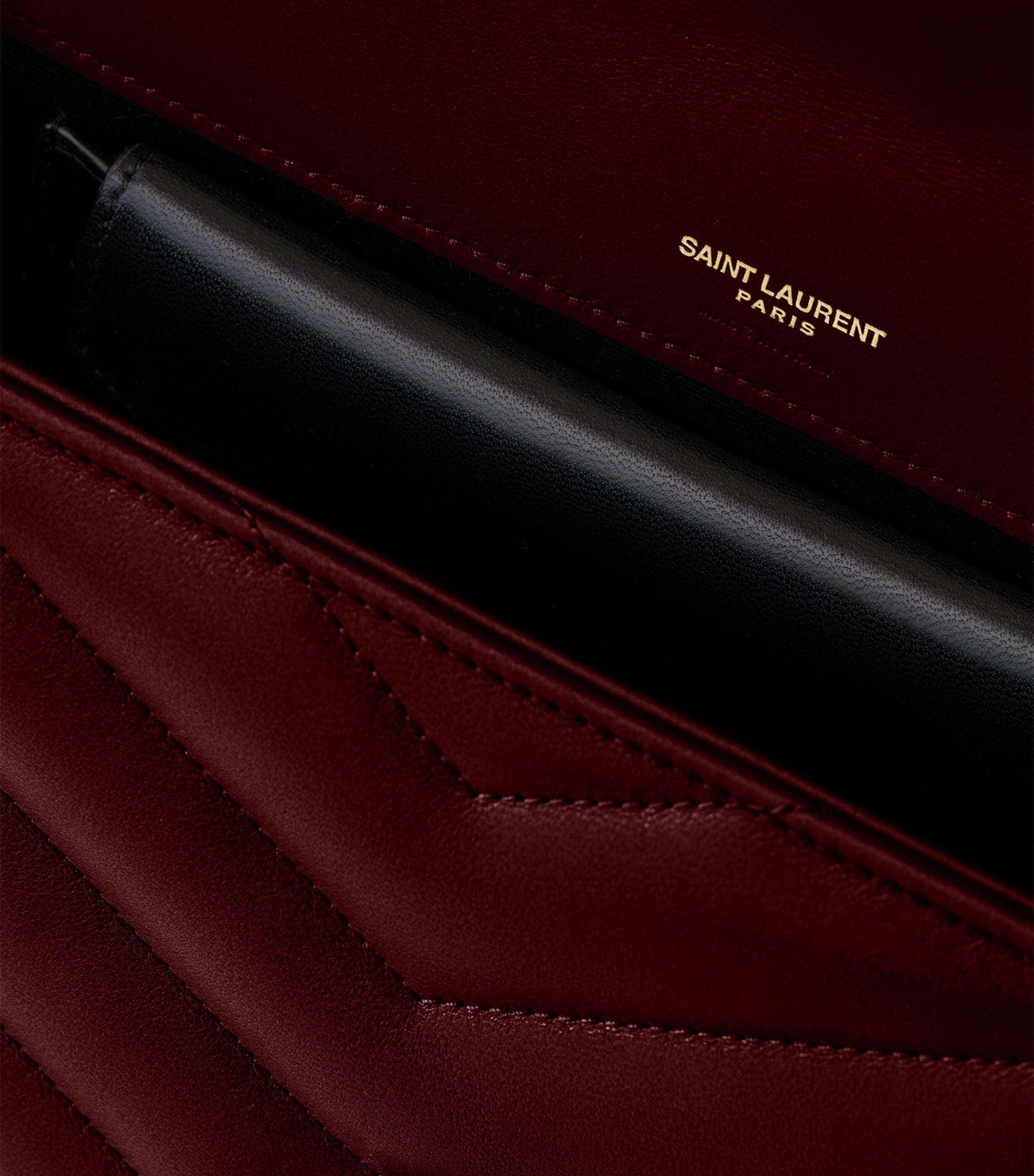 Saint Laurent Loulou shoulder bag matelassé leather, UK version