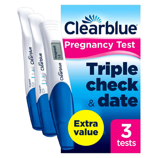 Clearblue Digital Pregnancy Test Combo Pack 3 Tests Mums Boots   