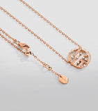 MARLI New York rose gold diamond necklace (British brand)