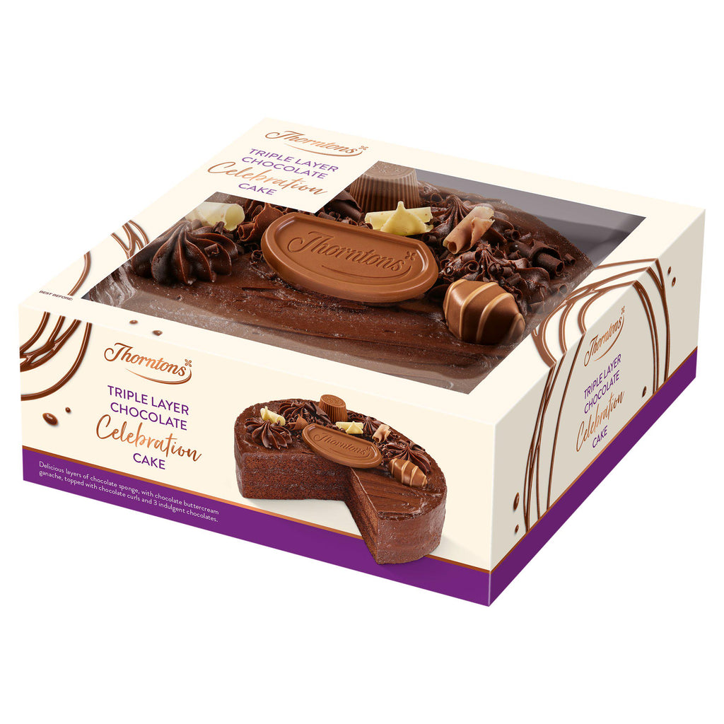 Thornton's Chocolate Birthday Celebration Cake 990g (Serves 18)