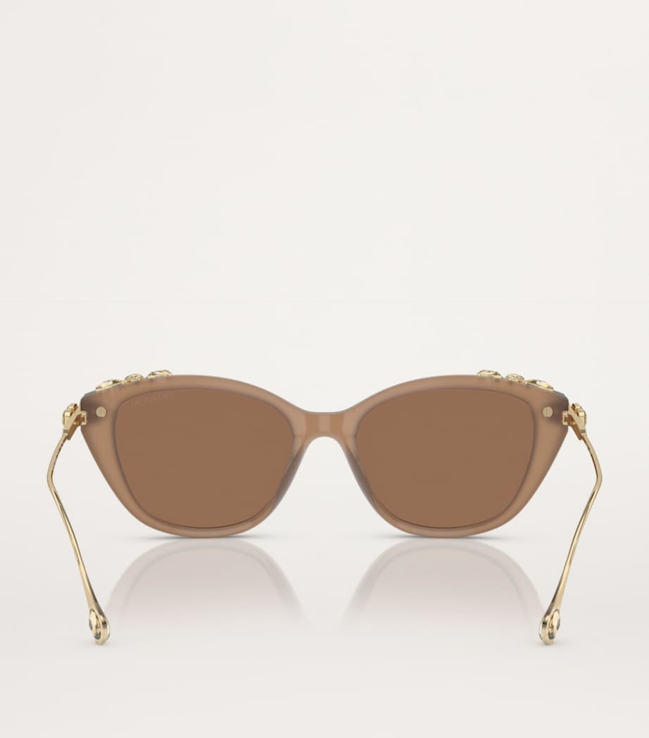 Swarovski SK6010 cat eye sunglasses with crystal embellishment, imported from the UK