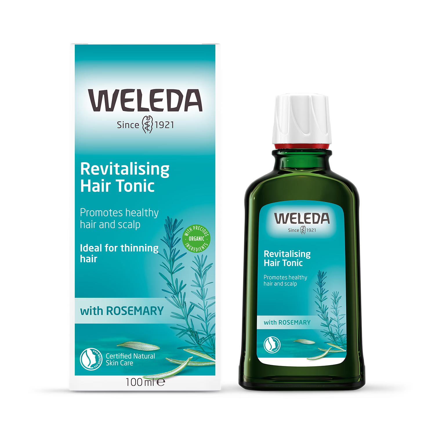 Weleda rosemary revitalising hair tonic 100ml (British brand)