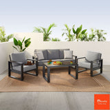 Agio Turin 4 Piece Deep Seating Patio Set