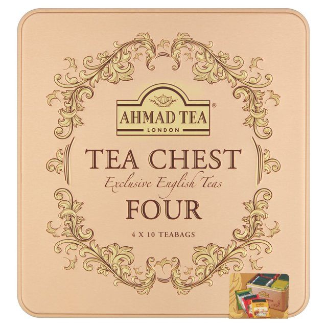 Ahmad Tea Tea Chest Four Caddy (4 x 10 Teabags)   40 per pack